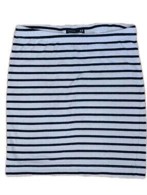 H&M  STRIPED MINI SKIRT SIZE EXTRA SMALL